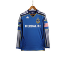 Camiseta Adidas de visitante de manga larga retro LA Galaxy 11/12 para hombre - Azul