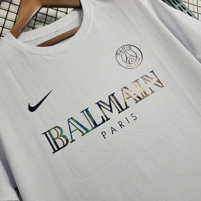 Camiseta Nike reflectante para aficionado del PSG 23/24 para hombre - Blanca
