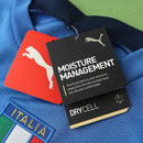 Camiseta retro de manga larga para aficionados de Italia Local 1 2006 - Azul