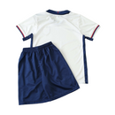 Camiseta y pantalón corto para niños Inglaterra I Local 2024/25 - Blanco