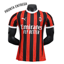 LISTO PARA ENTREGA Camiseta de jugador para hombre Milan 24/25 - Rojo y negro
