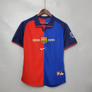 Camiseta Nike retro para hombre del Barcelona 1999 - Azul rey y rojo