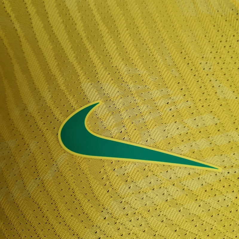 Camiseta Nike de jugador del Cristo Redentor de la selección brasileña, edición especial, para hombre, color amarillo