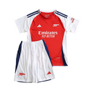 Camiseta y pantalón corto para niños del Arsenal (local 24/25) - Rojo