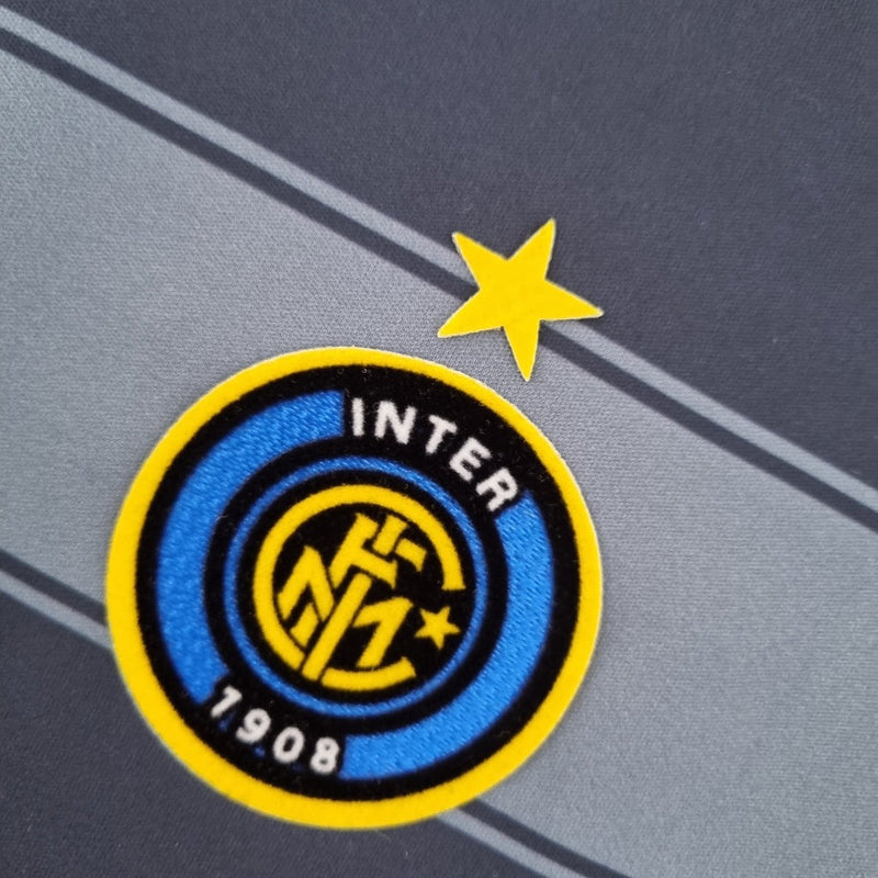 Camiseta retro de aficionado del Inter de Milán Third Third III 04/05 para hombre - Gris