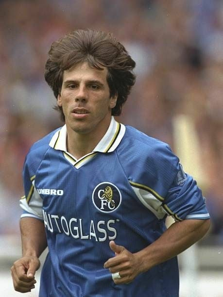 Camiseta retro de aficionado del Chelsea 97/99 para hombre - Azul