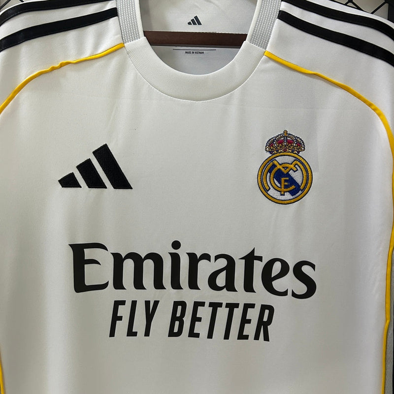Camiseta y pantalón corto del Real Madrid 25/26 para niño - Blanco