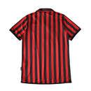 Camiseta retro de aficionado del Milan 99/00 Home I para hombre - Negro y rojo