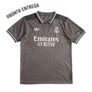 Camiseta de aficionado del Real Madrid 24/25 para hombre, color gris, lista para entrega