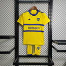 Camiseta y pantalón corto Boca Junior Visitante II 23/24 para niños - Amarillo