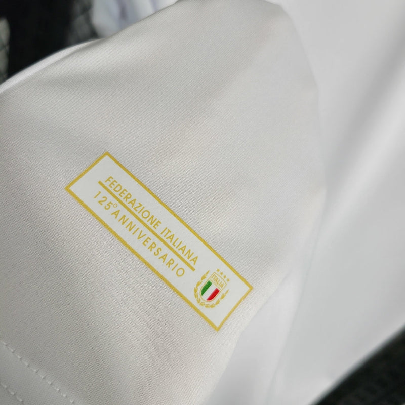 Camiseta y pantalón corto infantil Italia especial 23/24 - Blanco y dorado