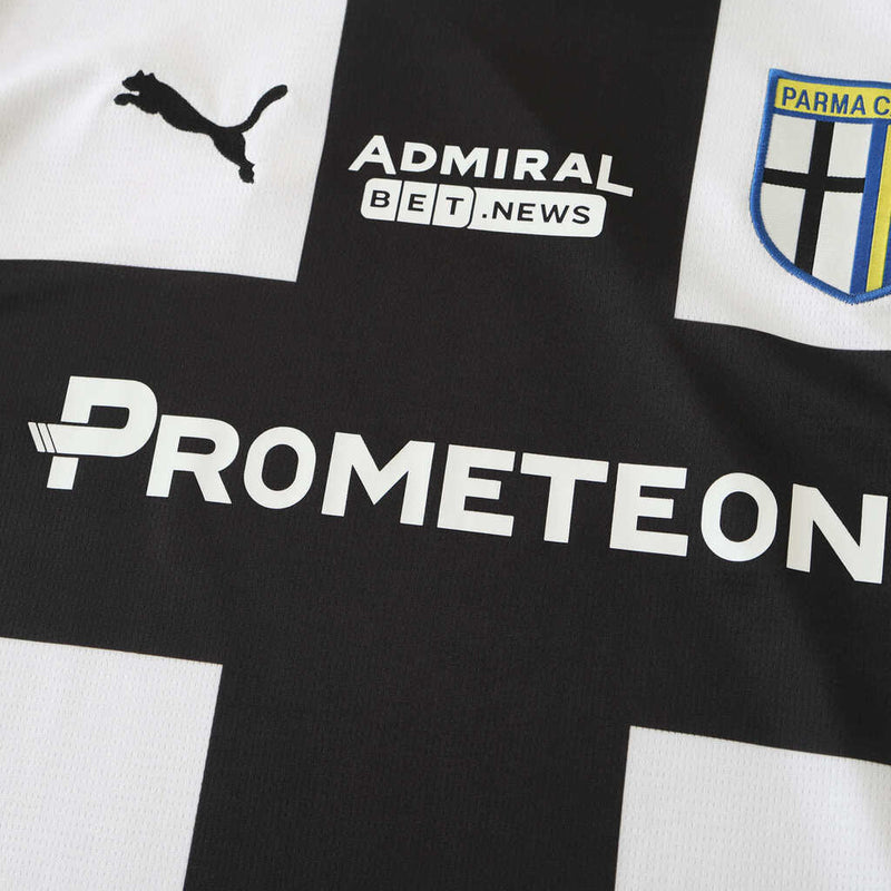 Camiseta de aficionado del Parma 24/25 para hombre - Blanca