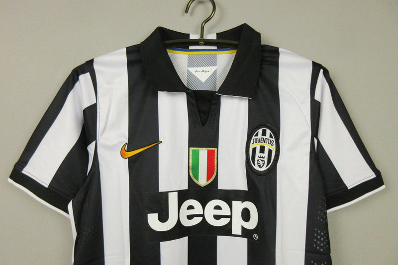 Camiseta de local de la Juventus I Retro 14/15 para hombre - Blanco y negro