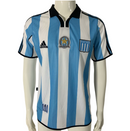 Camiseta de aficionado de Retro Racing 2000-01 para hombre - Azul y blanco