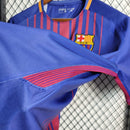 Camiseta retro de local del Barcelona 17/18 Nike para hombre - Azul rey y rojo