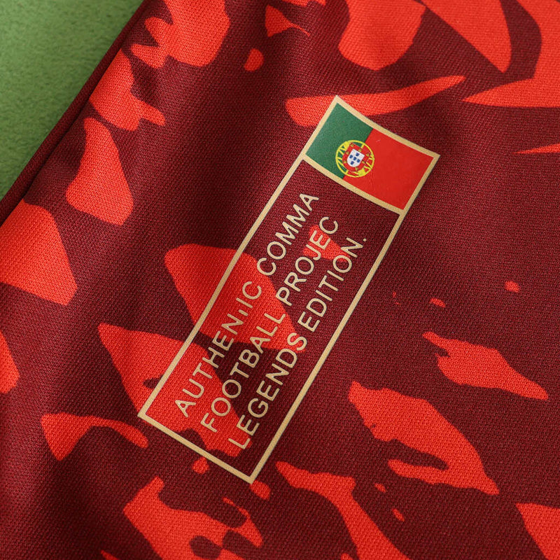 Camiseta especial para aficionados CR7 Portugal GOAT 24/25 para hombre - Roja