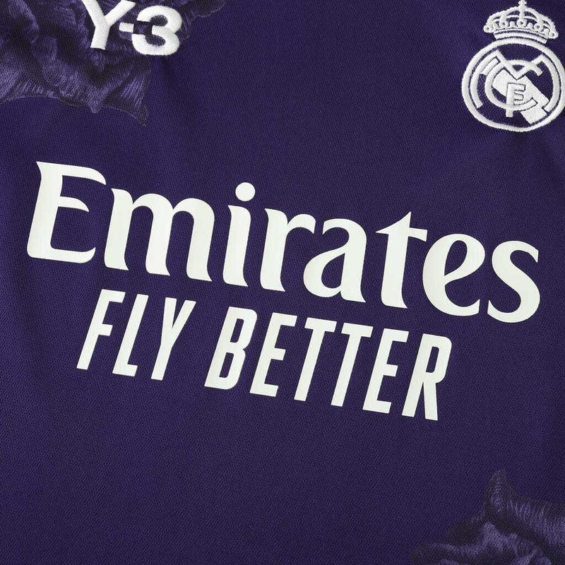 Camiseta de aficionado para hombre del Real Madrid Collab Y-3 IIII 2024/25 - Morada