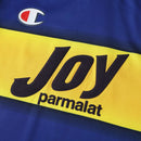 Camiseta retro de aficionado del Parma Home 01/02 para hombre - Azul y amarillo