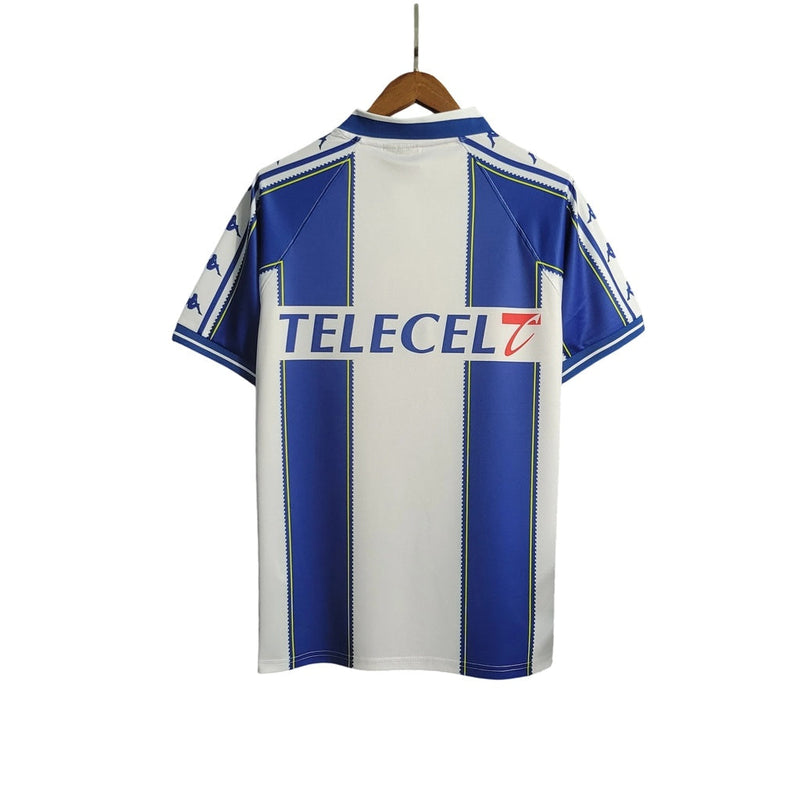 Camiseta retro de local del Porto Hone I 97/98 para hombre - Azul y blanco
