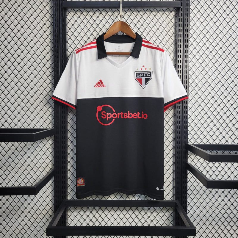Camiseta Adidas para hombre del São Paulo III 22/23 (rojo, negro y blanco)
