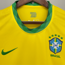 Camiseta Nike de local de la selección nacional de Brasil 20/21 para mujer - Amarilla