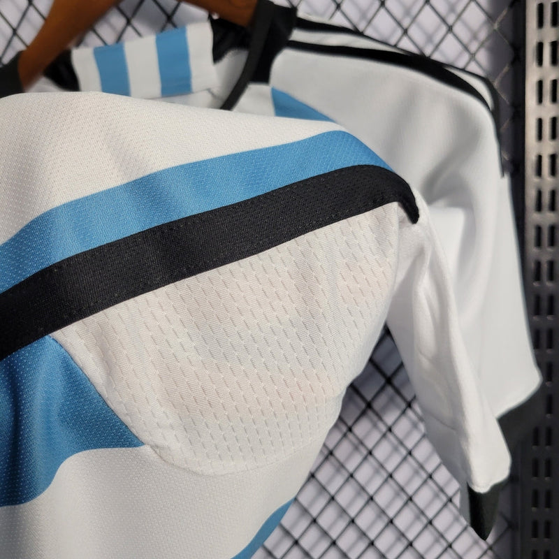 Camiseta de la Selección Argentina Tres Estrellas - Campeón 2022 Adidas Fan para hombre - Azul y blanco