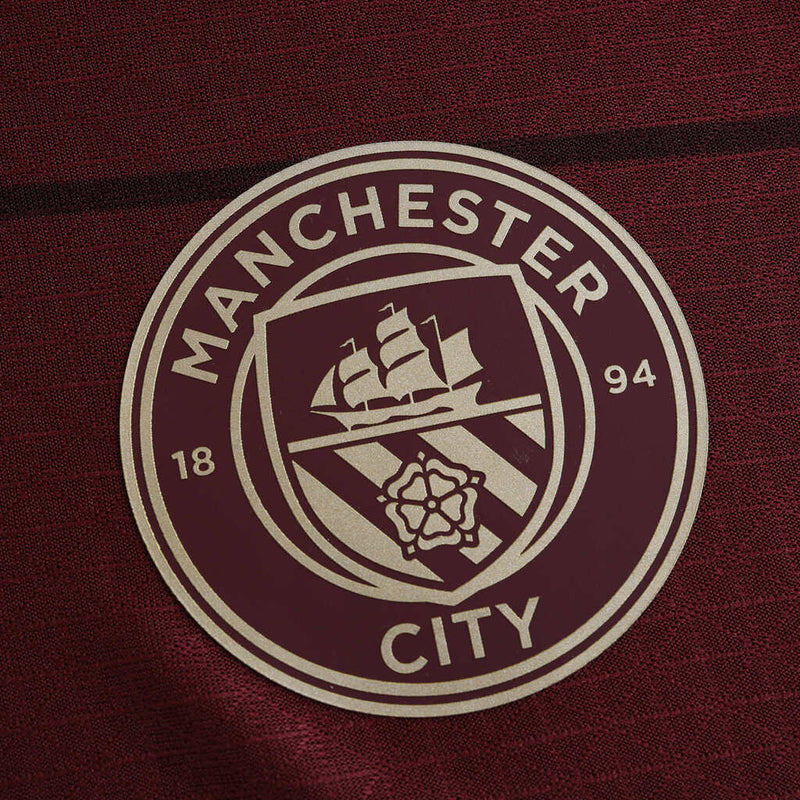 Camiseta de jugador del Manchester City Third III 24/25 para hombre - Borgoña