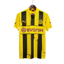 Camiseta retro de aficionado del Borussia Dortmund 12/13 para hombre de Puma - Amarilla