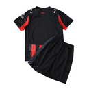 Camiseta y pantalón corto local del Milan para niños 25/26 - Rojo/Negro