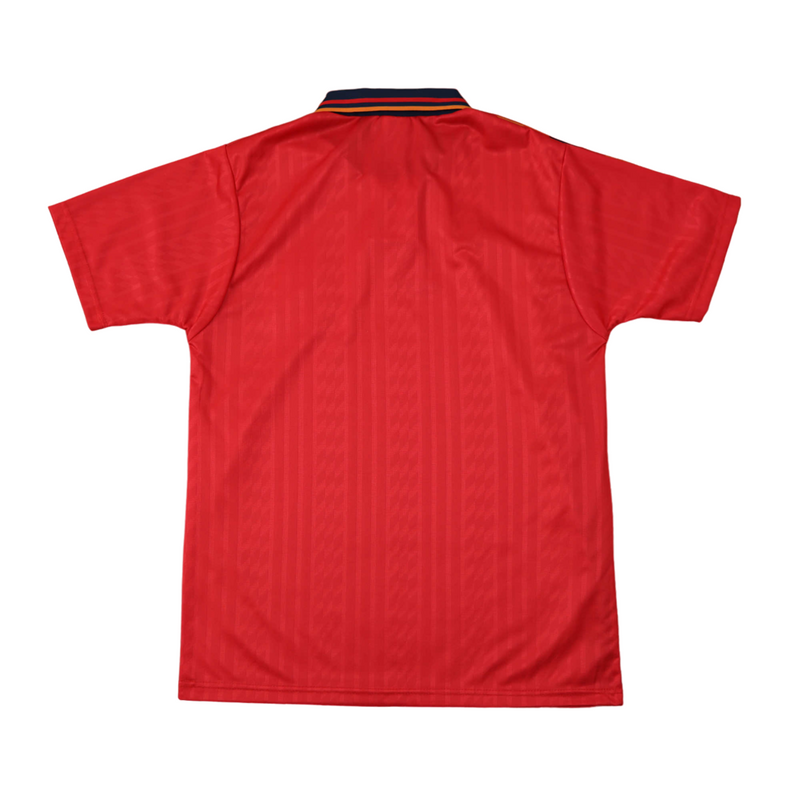 Camiseta retro de aficionado de la selección española de 1994 (hombre) - Roja