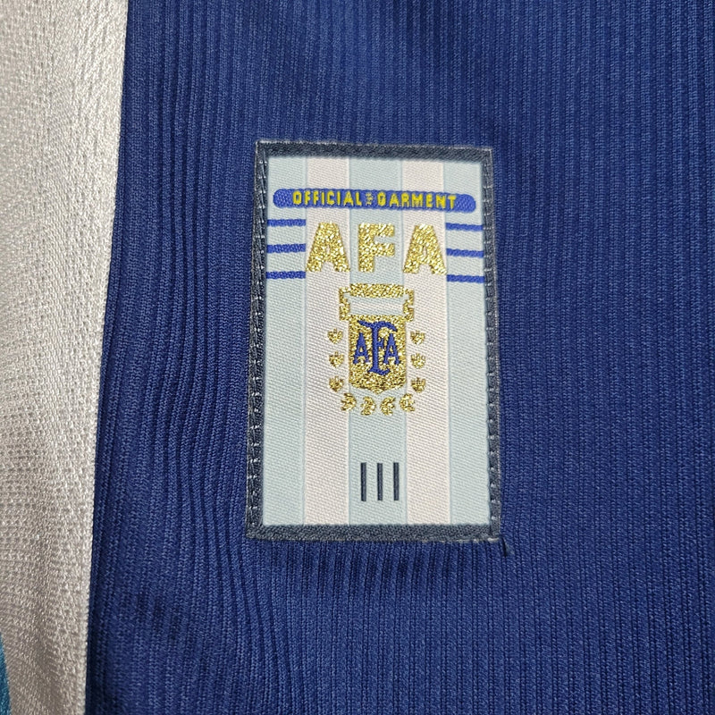 Camiseta Adidas Retro II 1998 de la Selección Argentina para Fans - Azul