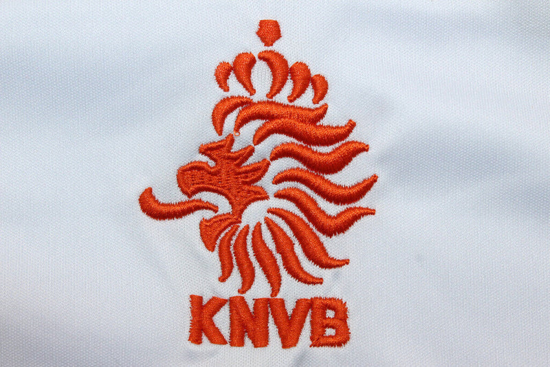 Camiseta retro de la selección nacional de Países Bajos (visitante) 2004 (serie II) para hombre - Blanca