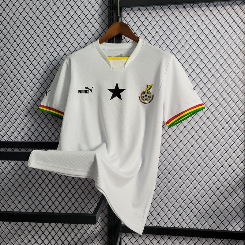 Camiseta de aficionado de la selección nacional de Ghana 22/23 para hombre de Puma - Blanca
