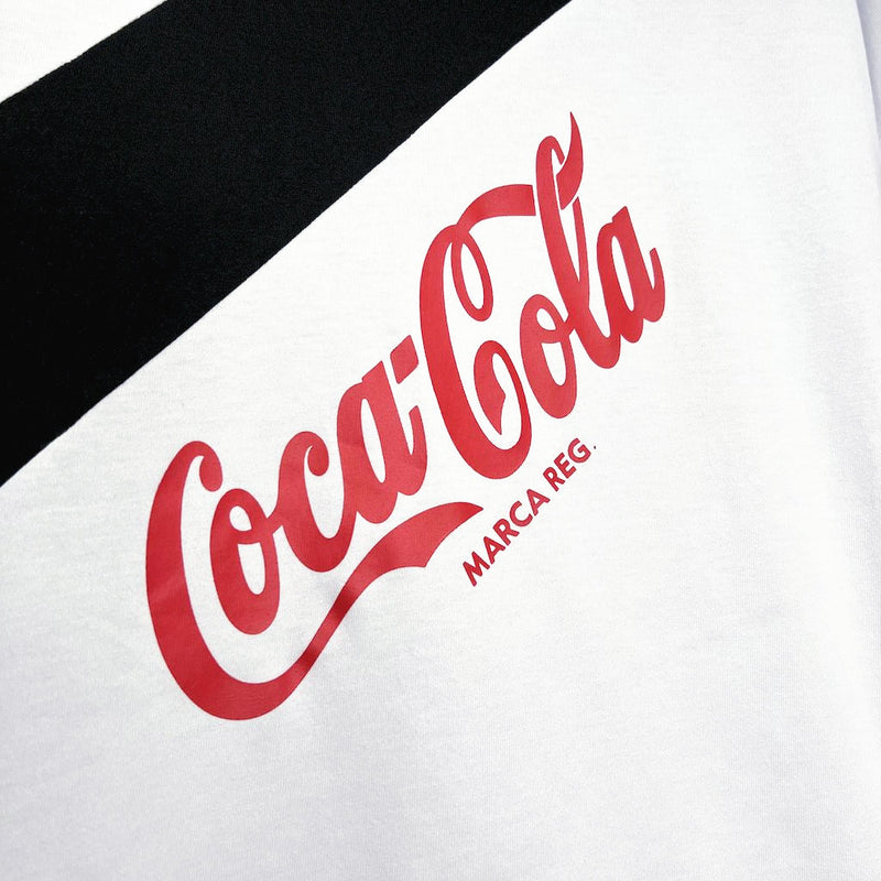 Camiseta retro de aficionado del Vasco da Gama de 1988 para hombre - Blanca