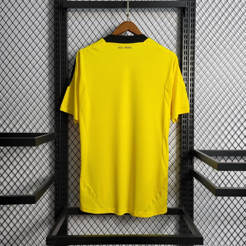 Camiseta retro de portero Adidas del Real Madrid I 11/12 para hombre - Amarilla