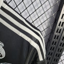 Camiseta retro de manga larga para aficionado Adidas del Real Madrid I 14/15 para hombre - Negra