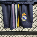Camiseta y pantalón corto para niño del Real Madrid (2ª equipación) 23/24 - Negro
