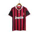 Camiseta retro local del Milan 09/10 Adidas Fan para hombre - Negro y rojo