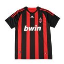 Camiseta retro local del Milan 08/09 de Adidas para hombre - Rojo y negro