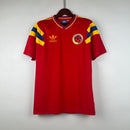 Camiseta retro de visitante de la selección nacional de Colombia II 1990 Adidas para hombre - Roja