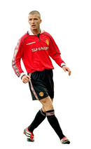 Camiseta retro de manga larga del Manchester United 98/99 para hombre - Roja