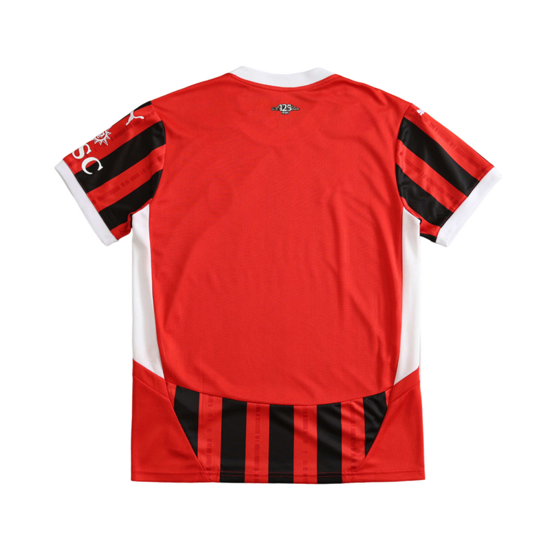 Camiseta de local del Milan 24/25 para hombre (rojo y negro)