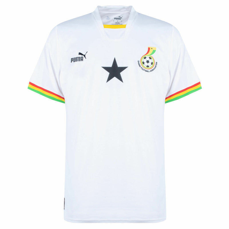 Camiseta de aficionado de la selección nacional de Ghana 22/23 para hombre de Puma - Blanca