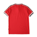 Camiseta retro de aficionado del Manchester United 98/99 para hombre - Roja