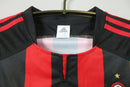 Camiseta retro local del Milan 03/04 Adidas Fan para hombre - Negro y rojo