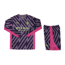 Conjunto de portero de manga larga del Manchester City - Fanático masculino 2023/2024 - Morado