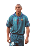 Camiseta retro de aficionado del Barcelona II 96/97 de Kappa para hombre - Verde