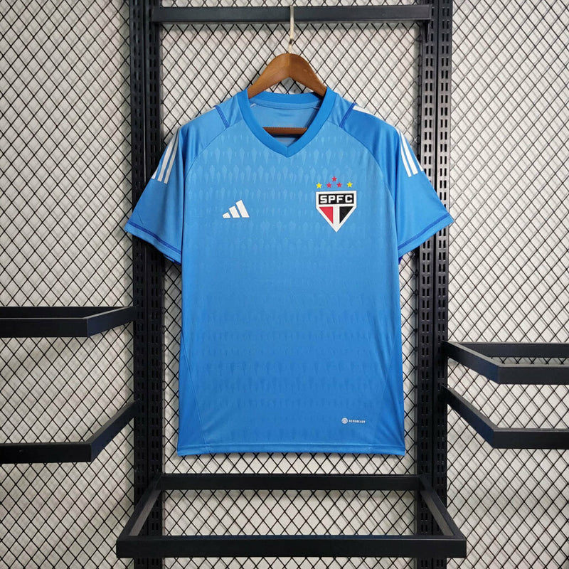 Camiseta de portero Adidas Sao Paulo 23/24 para hombre - Azul