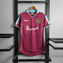 Camiseta retro Fila para hombre del West Ham 99/01 - Borgoña