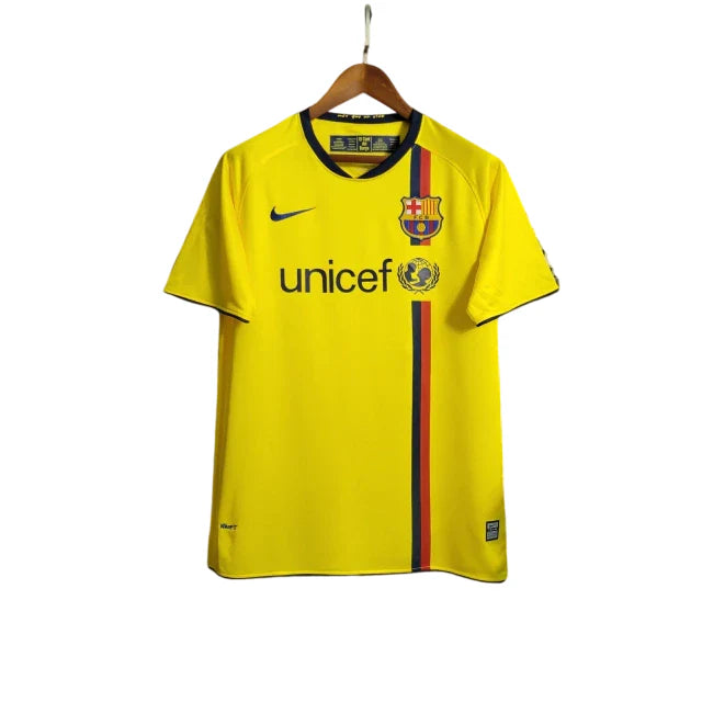 Camiseta retro Nike del Barcelona III para hombre 08/09 - Camiseta de aficionado - Amarilla